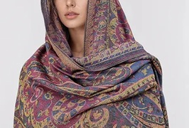 Reversible Jacquard Shawl 